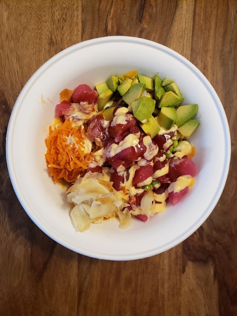 Rice Bowl with Two Scoops of Tuna